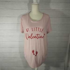 XXL My Little Valentine Maternity Shirt, Legging Material